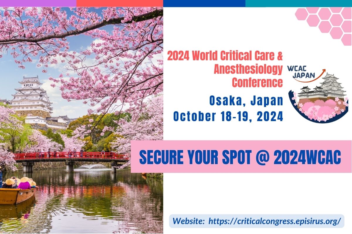 2024 World Critical Care and Anesthesiology Conference 2024 osaka Japan